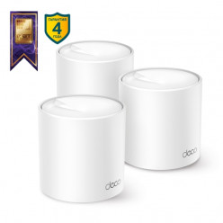 TP-LINK Deco X50(3-pack)  AX3000 Mesh Wi-Fi 6 System, 2 LAN/WAN Gigabit Port, 2402Mbps on 5GHz + 574Mbps on 2.4GHz, 802.11ax/ac/b/g/n, OFDMA , MU-MIMO, Wi-Fi Dead-Zone Killer, Seamless Roaming with One Wi-Fi Name, Antivirus, Parental Controls